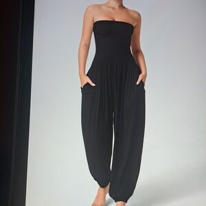 3X.    HARLARA TUBE BACKLESS CASUAL JUMPSUIT